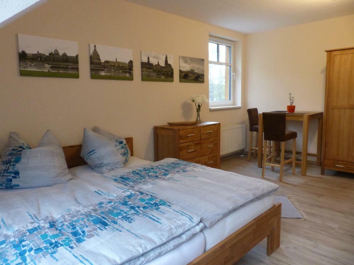 Ferienwohnung Ortrand - Pension Buitenkant foto