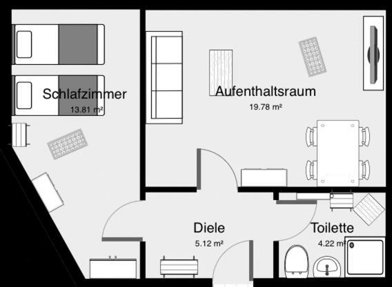 Ferienwohnung Ortrand - Pension Buitenkant foto
